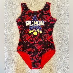 ✨ Destira Red Gold Medal Invitational Leotard